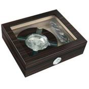 Humidor Lubinski Ebony Glas Set